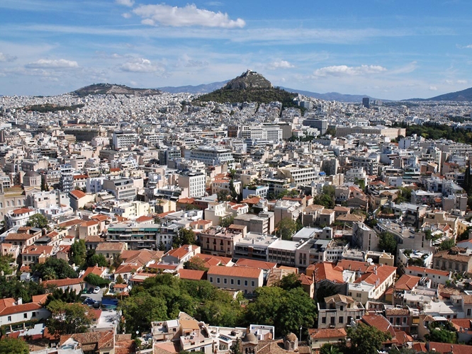 Blick über Athen