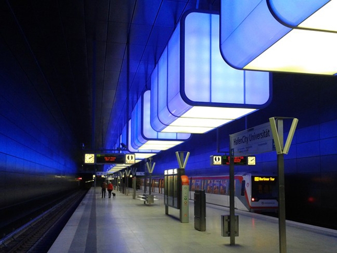 U-Bahn-Haltestelle in Hamburg